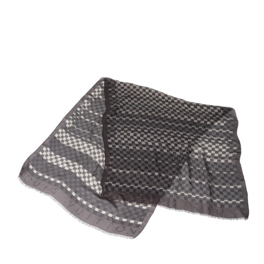 LOUIS VUITTON Scarf Rectangle Louis Vuitton Black Stole LV